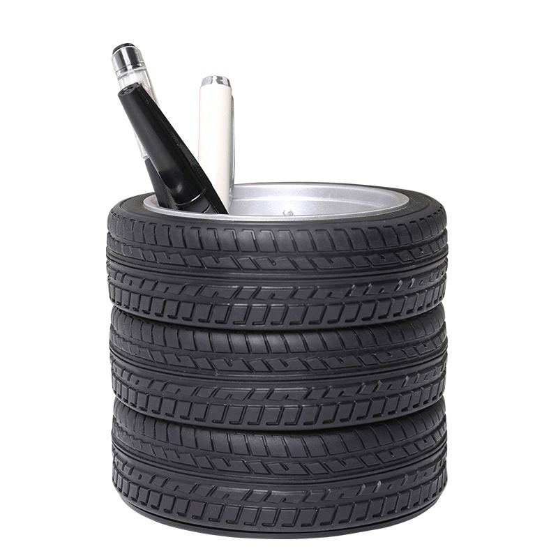 Unique Tire Model Pen Holder for Desk