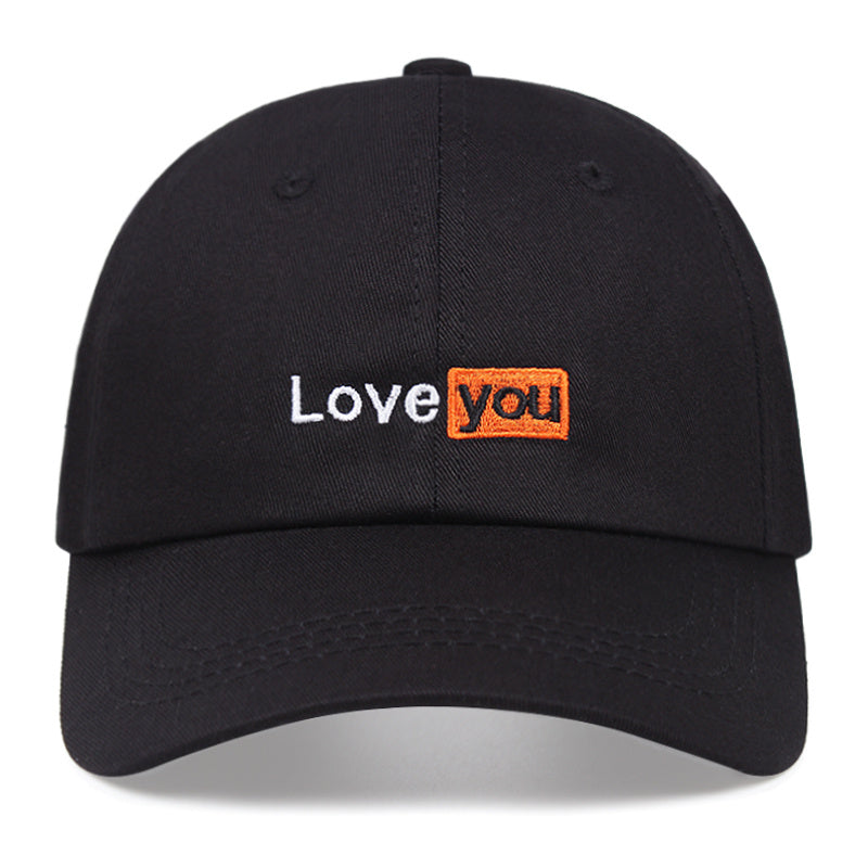 LOVE YOU Baseball Cap Outdoor Embroidered Snapback Sun Dad Hat