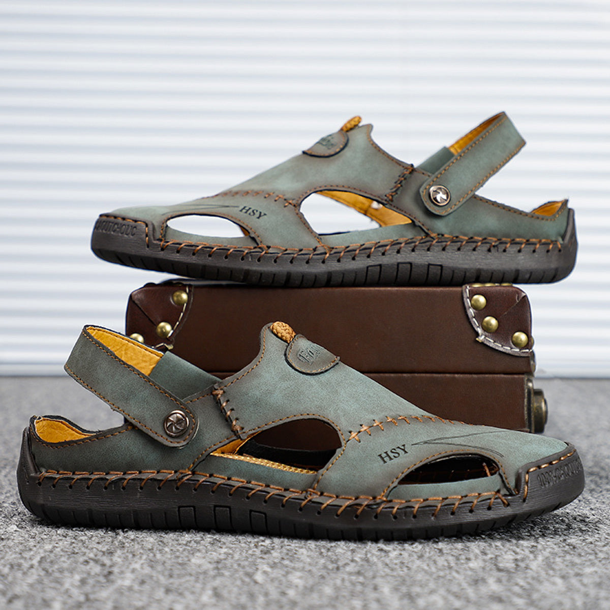 Men's Casual Outdoor Trekking Sandals Non Slip Walking Sandals