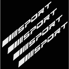 4pcs Sport Car Tire Rim Racing Sticker Personality Decorative Decal