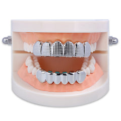 18k Gold Plated Hip Hop Grillz Set for Teeth
