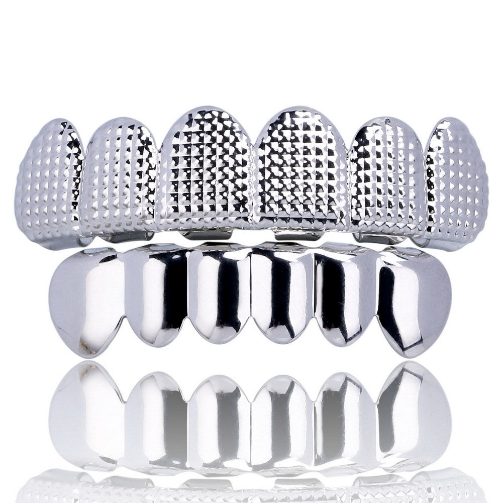 18k Gold Plated Hip Hop Grillz Set for Teeth