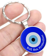 Evil Eye Protection Time Gemstone Keychain