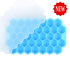 Honeycomb Silicone Ice Tray 37 Grids Hexagonal Ice Cube Mold