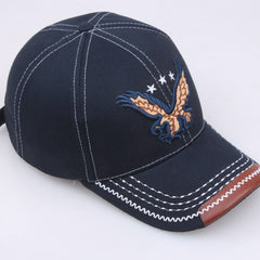 Eagle Stars Embroidery Baseball Cap Solid Vintage Hip Hop Sports Hat Adjustable