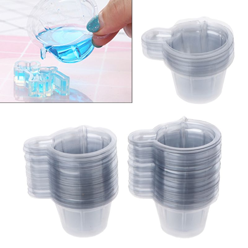 Epoxy Resin Jewelry Kit: 100pcs 40ML Cups & Silicone Mold
