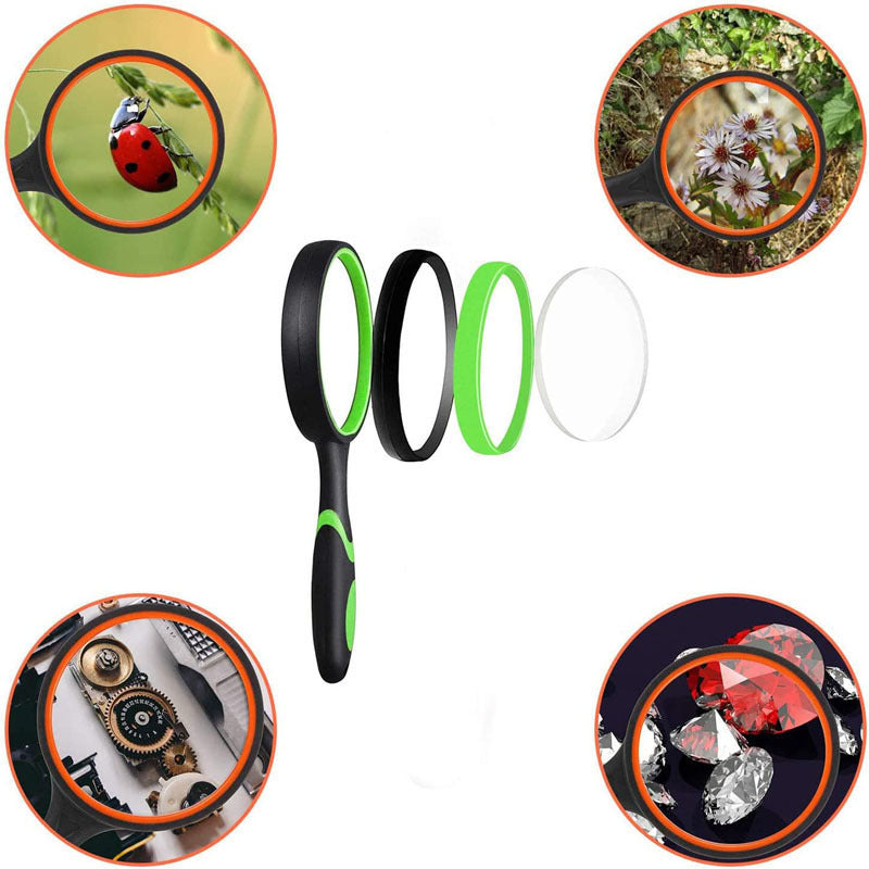 Sky 75mm 10X Handheld Magnifying Glass Shatterproof Reading Magnifier