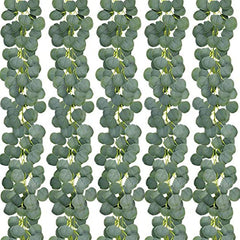 Artificial Eucalyptus Garland 5 9ft Greenery Silver Dollar Eucalyptus
