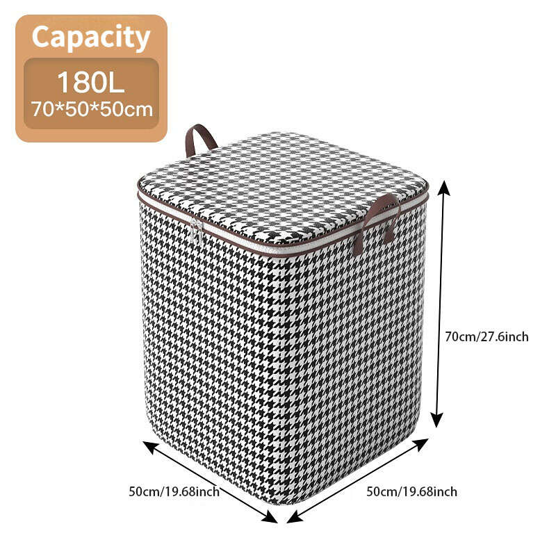 Large Capacity Storage Bag Dustproof Zipper Organizer for Wardrobe