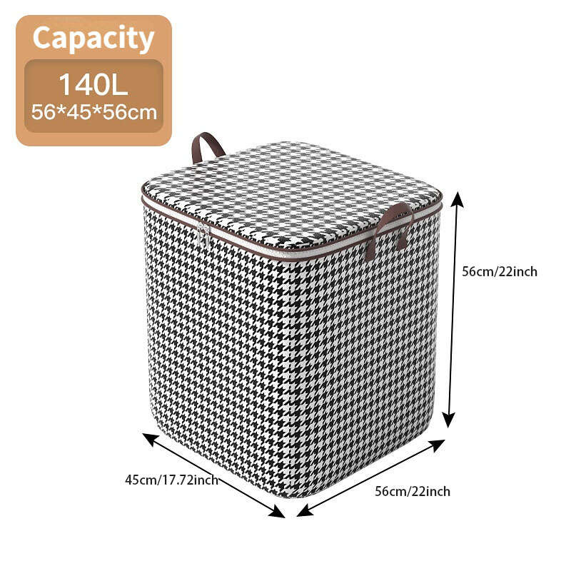 Large Capacity Storage Bag Dustproof Zipper Organizer for Wardrobe