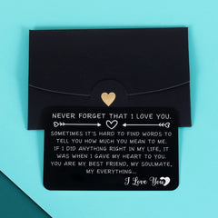 Metal Carving Card for Your Lover Husband Wife Gift