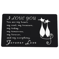 Metal Carving Card for Your Lover Husband Wife Gift