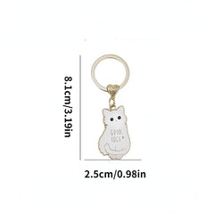 Cartoon Cat Bag Pendant - Women's Travel Accessory