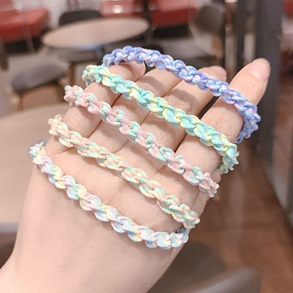 5 Pcs Hair Ties Rubber Bands Ponytail Holder Hair Scrunchies