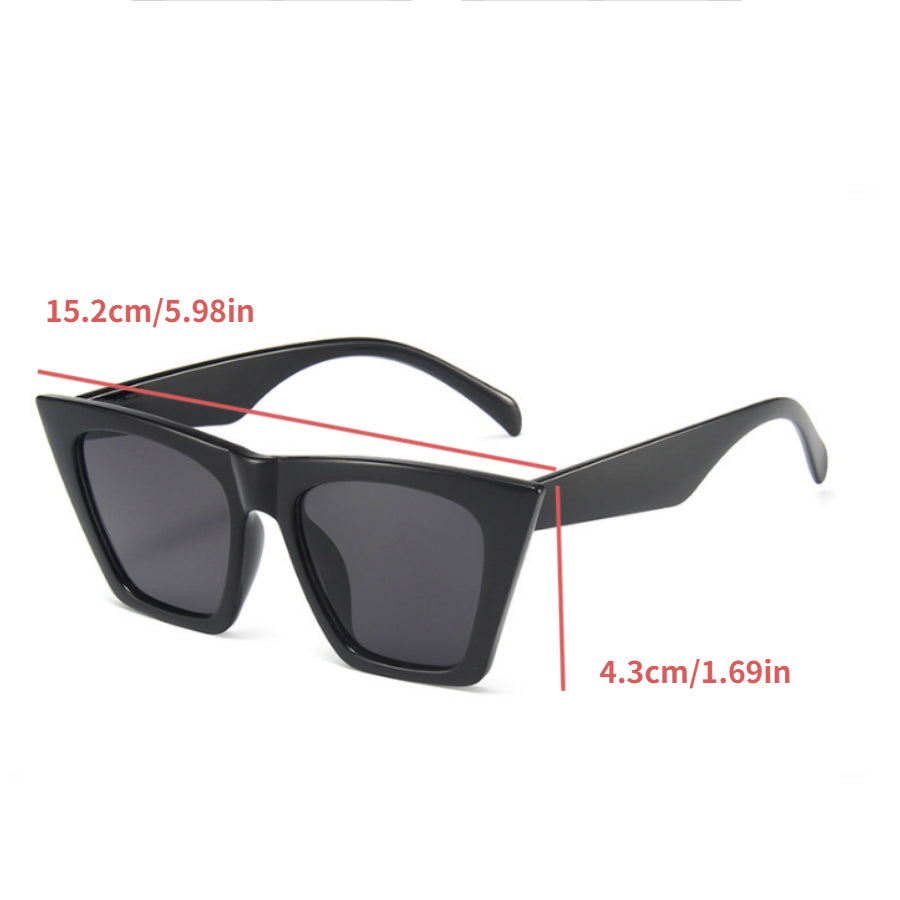 Cat Eye Jelly Frame Sunglasses Gradient Lens UV400