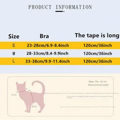 Soft Cat Harness Leash Straps Walking Jacket Set