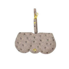 Ostrich Pattern PU Leather Bag Glasses Bag