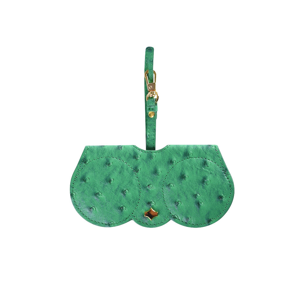 Ostrich Pattern PU Leather Bag Glasses Bag