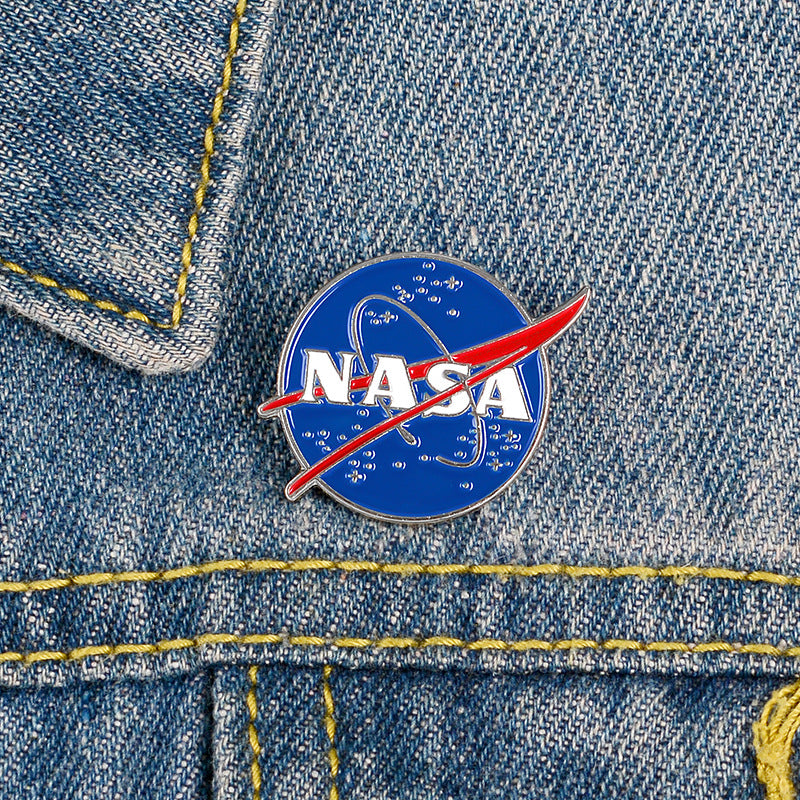 Alloy Space Brooch