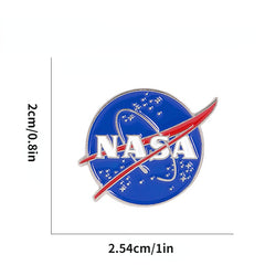 Alloy Space Brooch