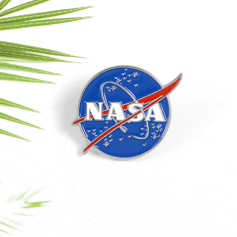Alloy Space Brooch