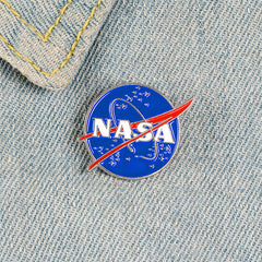 Alloy Space Brooch