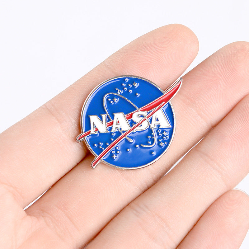 Alloy Space Brooch