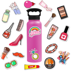 50pcs Waterproof Girls Cosmetics Stickers