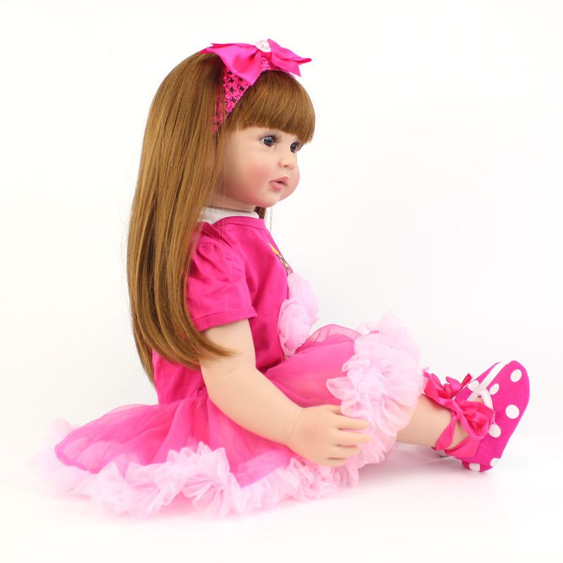 Realistic Reborn Baby Doll in Pink Outfit & Accessories