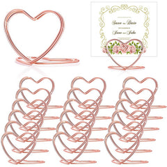 10pcs Love Heart Table Number Holders for Events and Parties