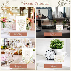 10pcs Love Heart Table Number Holders for Events and Parties