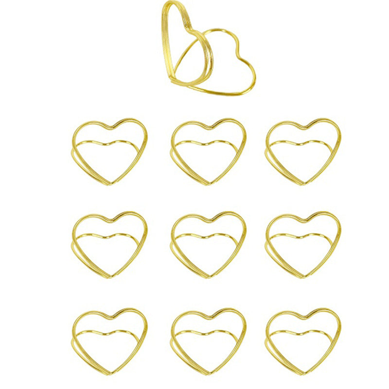 10pcs Love Heart Table Number Holders for Events and Parties