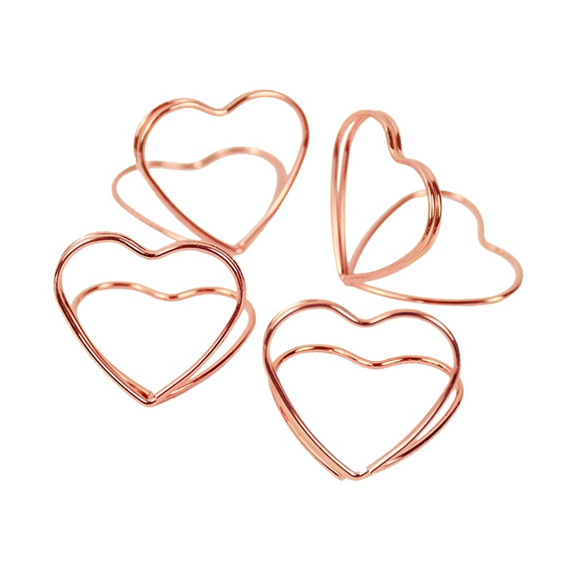 10pcs Love Heart Table Number Holders for Events and Parties