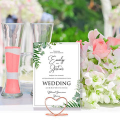 10pcs Love Heart Table Number Holders for Events and Parties
