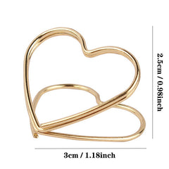 10pcs Love Heart Table Number Holders for Events and Parties