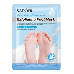 Lavender Goat Milk Foot Peel Mask for Cracked Heels 1 Pack