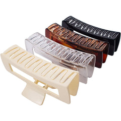 4pcs Large Hair Claw Clip Square Jaw Clip Hair Accessories