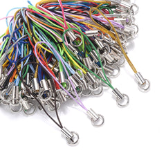 20pcs Polyester Cord Jump Ring Lanyard DIY Keychain Rope Craft Pendant