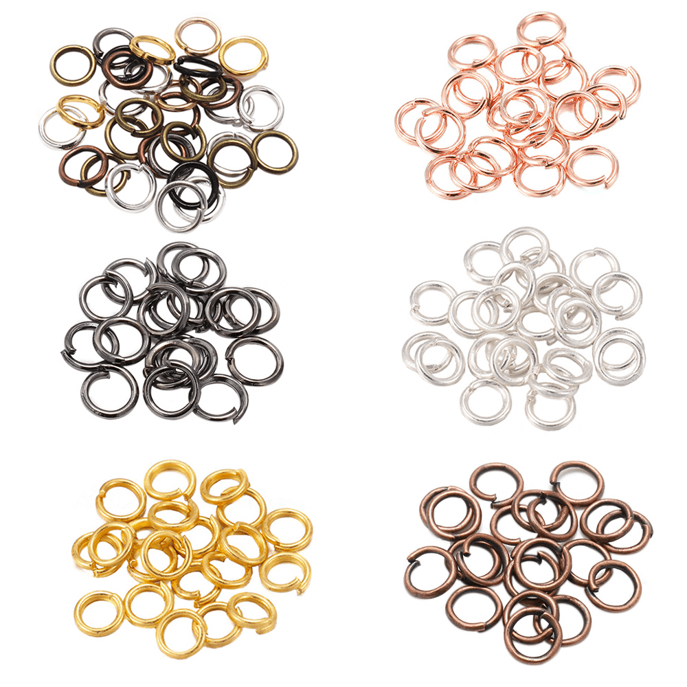 200pcs 4-20mm Jump Rings Split Rings Connectors DIY Jewelry Making Accessories