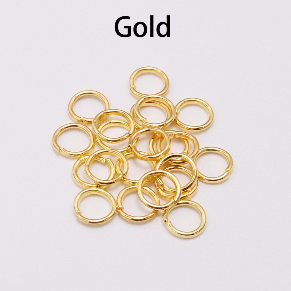 200pcs 4-20mm Jump Rings Split Rings Connectors DIY Jewelry Making Accessories