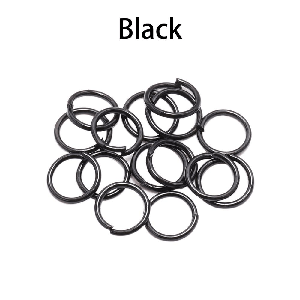 200pcs 4-20mm Jump Rings Split Rings Connectors DIY Jewelry Making Accessories