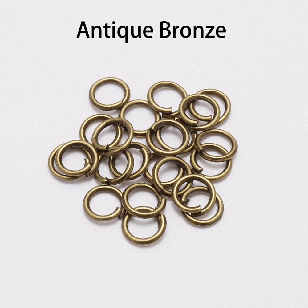 200pcs 4-20mm Jump Rings Split Rings Connectors DIY Jewelry Making Accessories