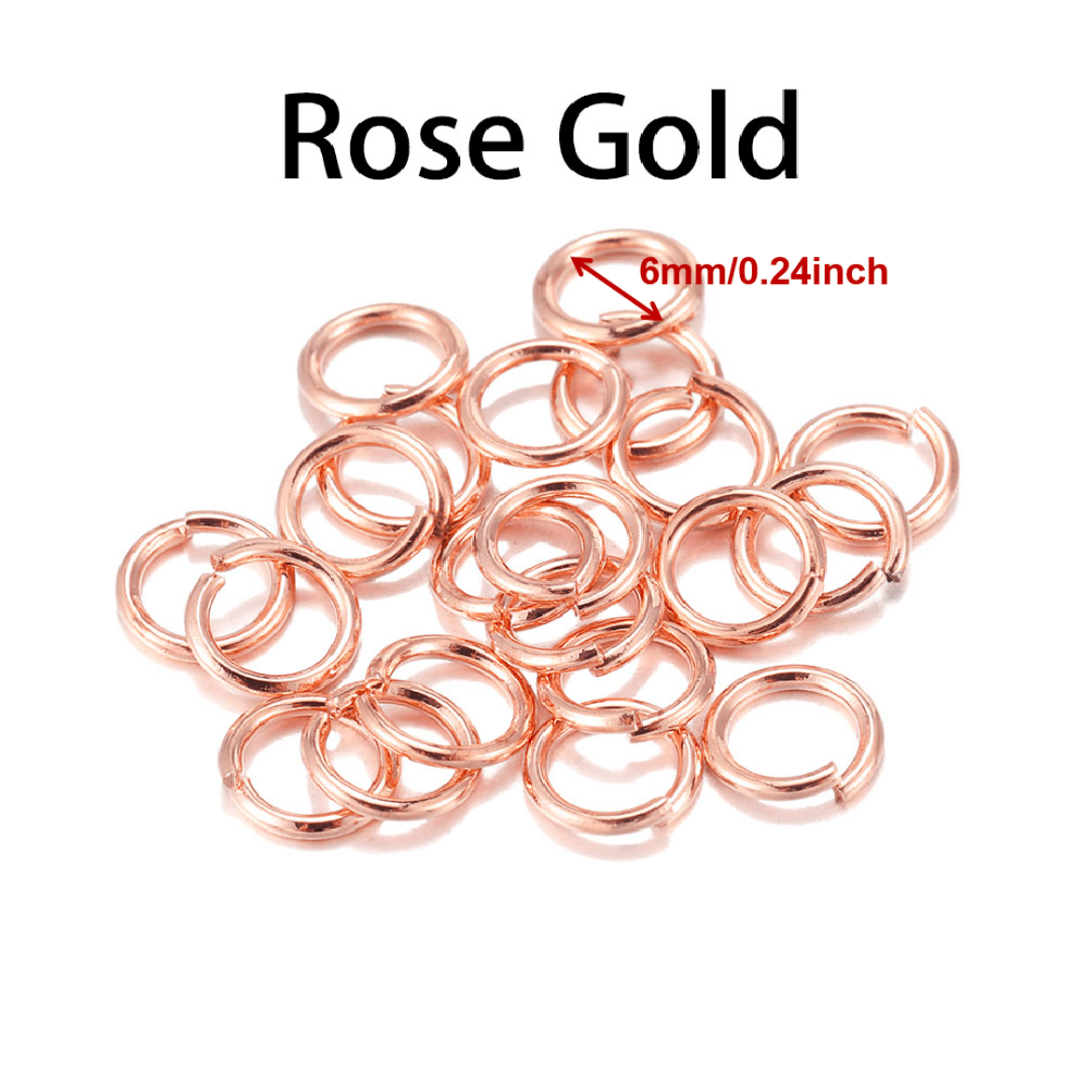 200pcs 4-20mm Jump Rings Split Rings Connectors DIY Jewelry Making Accessories