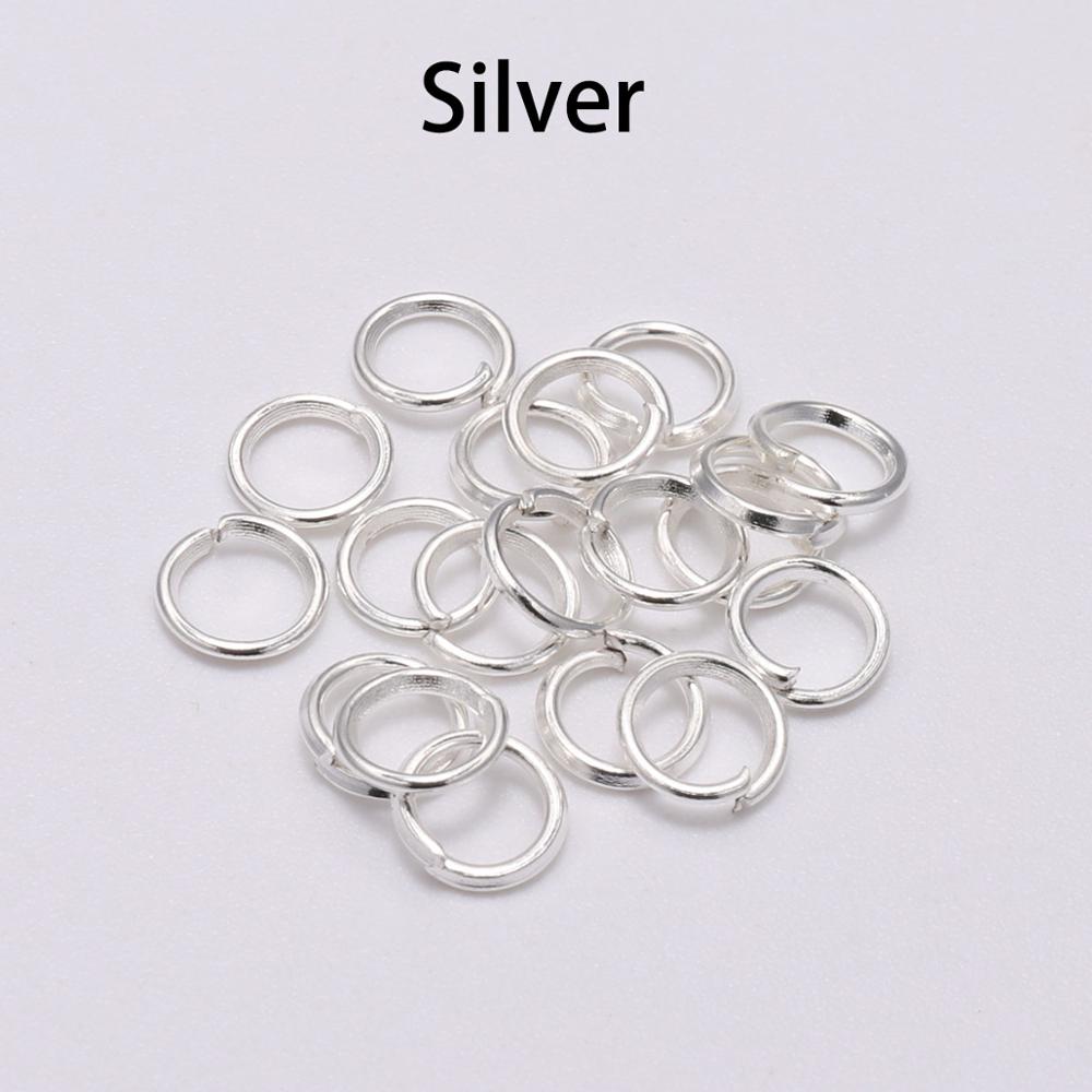 200pcs 4-20mm Jump Rings Split Rings Connectors DIY Jewelry Making Accessories