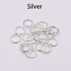 200pcs 4-20mm Jump Rings Split Rings Connectors DIY Jewelry Making Accessories