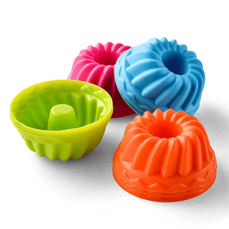 12pcs Silicone Muffin Cups for Home Baking Non Stick Reusable