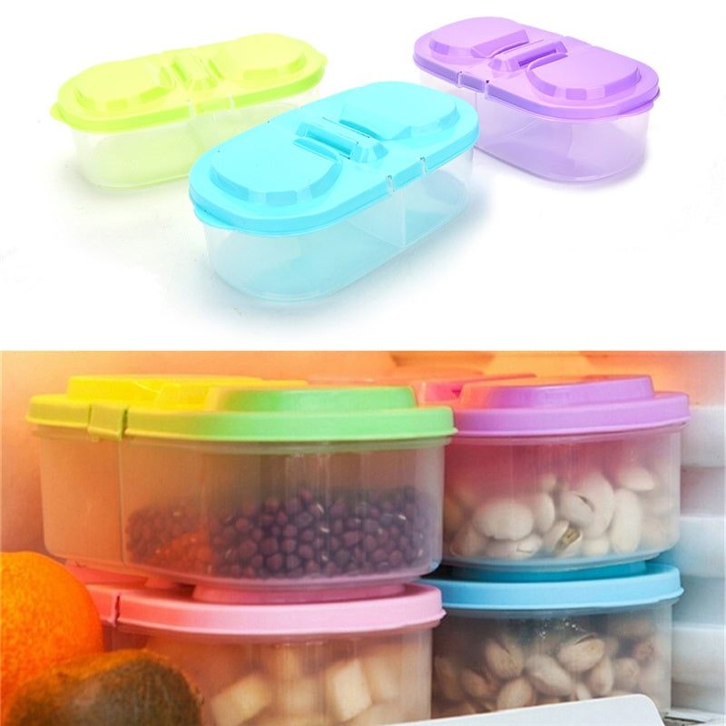 1pc Portable Plastic Food Storage Containers With Lids Trip Outdoor Lunch Box