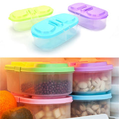 1pc Portable Plastic Food Storage Containers With Lids Trip Outdoor Lunch Box