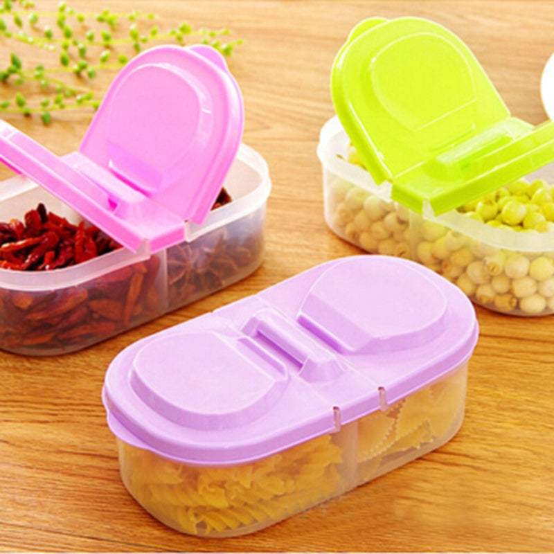 1pc Portable Plastic Food Storage Containers With Lids Trip Outdoor Lunch Box