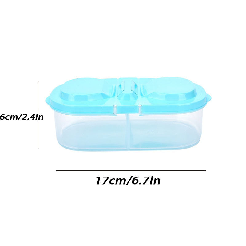 1pc Portable Plastic Food Storage Containers With Lids Trip Outdoor Lunch Box